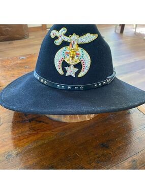 Black Felt Shrine Cowboy Hat Chisholm Bailey Lite Felt H20 Repellent Packable M